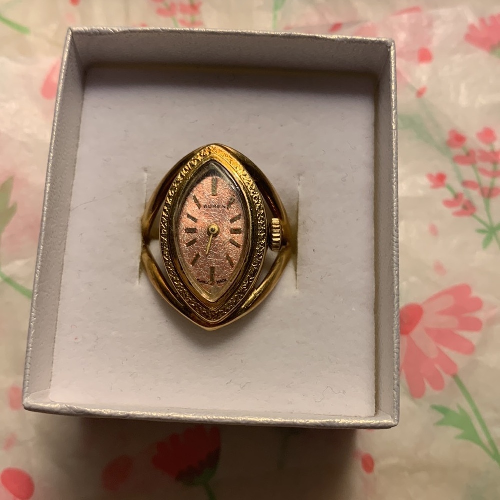 Stamped 585 watch ring - Picture 3 of 8